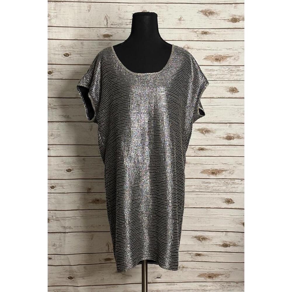 Diane von Furstenburg silk-blend New Sol Two Bugle Bead mini shift dress Size 4